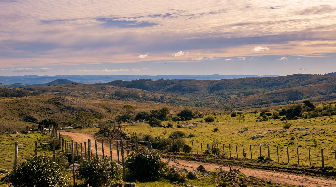 Chacras en el paisaje serrano de Maldonado