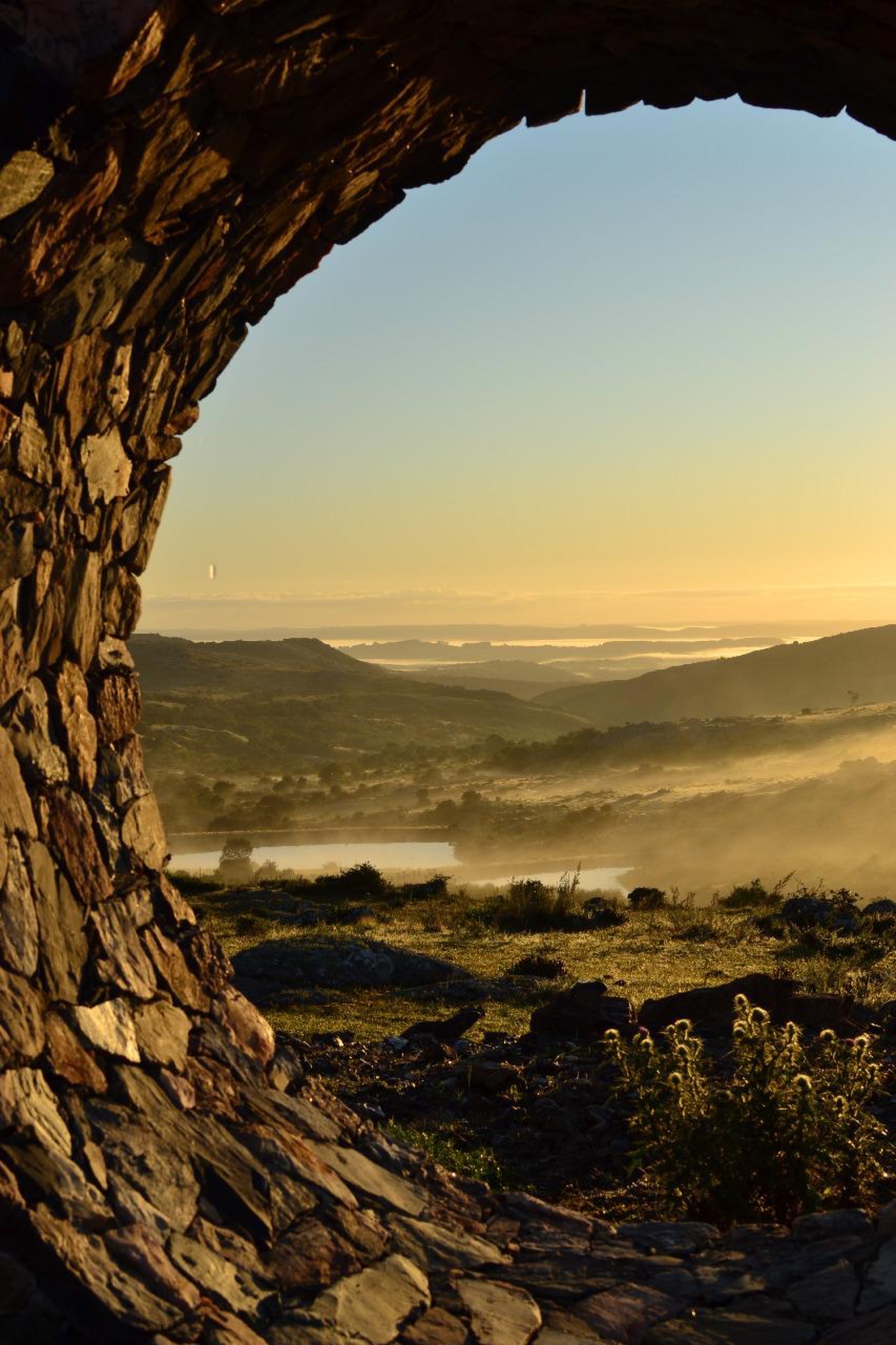 Chacras de gran escala en el paisaje serrano